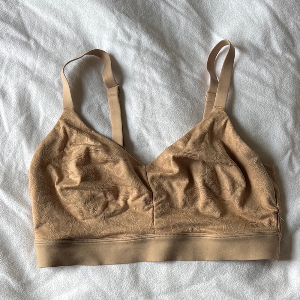 Tommy John Tan Wireless Bralette with Adjustable Straps